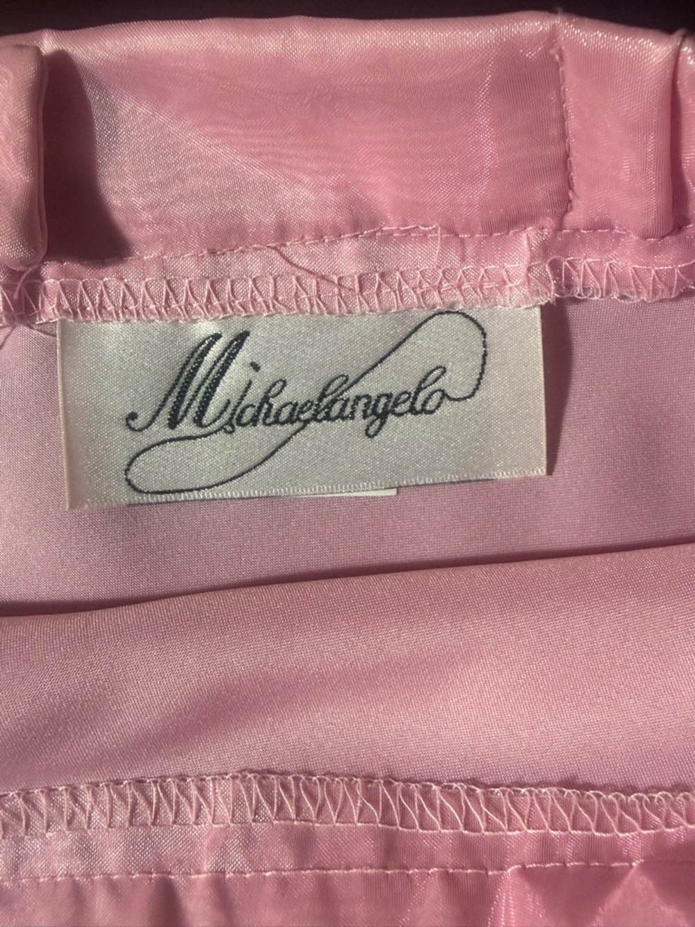 Michelangelo Light Pink Two-Piece Prom Dress Formal Size 2 - Picture 8 of 9